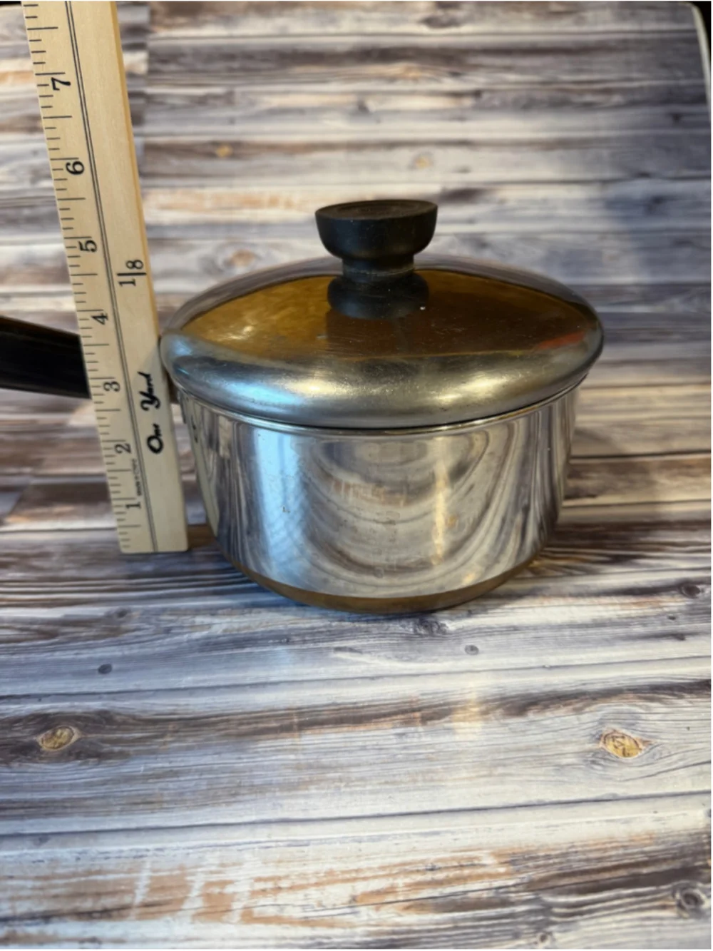 Revere Ware 1 1/2 Quart Copper bottom Sauce Pan w/Lid vintage USA
